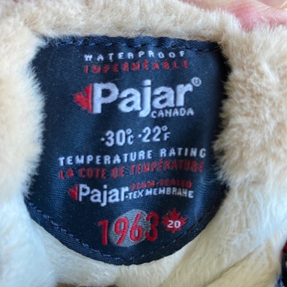 PAJAR Canada sz US 6-6.5 leather winter boots tan waterproof with faux fur - Picture 3 of 16